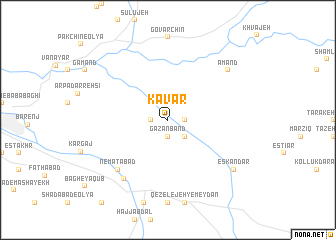 map of Kavār