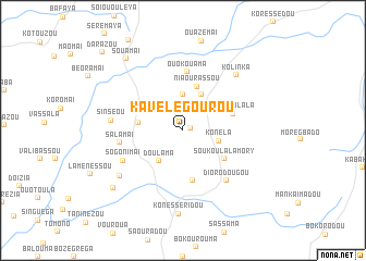 map of Kavélegourou