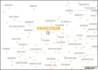 map of Kaverzneva