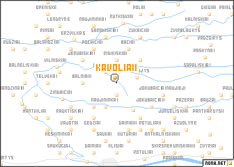 map of Kavoliai I