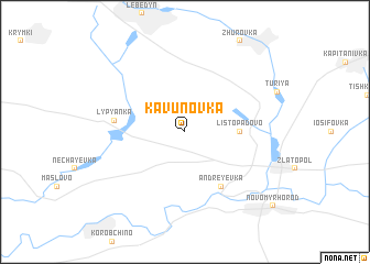 map of Kavunovka