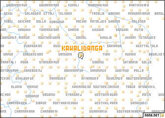 map of Kāwālidānga