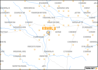 map of Kawalu