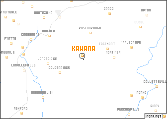 map of Kawana