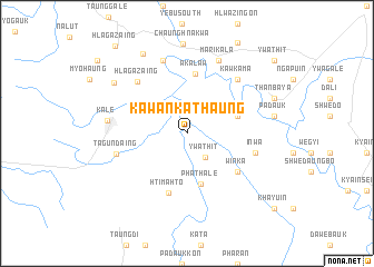map of Kawankathaung