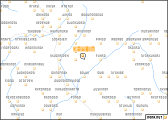 map of Kawbin