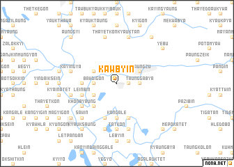 map of Kawbyin