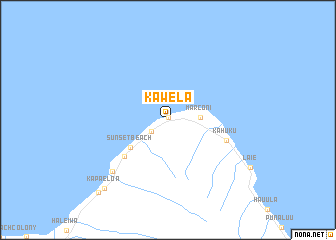 map of Kawela