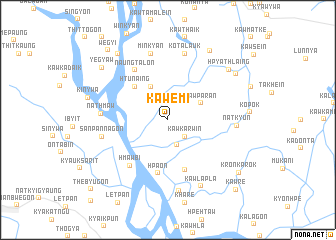 map of Kaw-emi