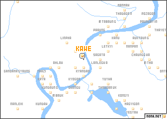 map of Kawe