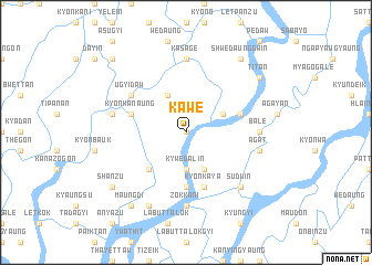 map of Kawe