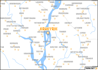 map of Kawkyaik