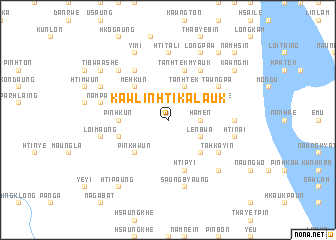 map of Kawlin Htikalauk