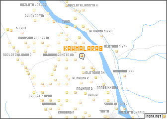 map of Kawm al ‘Arab