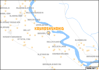 map of Kawm ash Shahīd