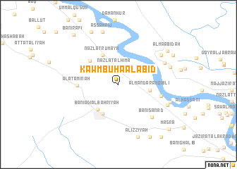 map of Kawm Būhā al ‘Abīd