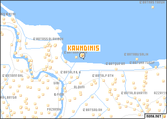 map of Kawm Dimis