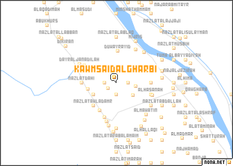 map of Kawm Sa‘īd al Gharbī