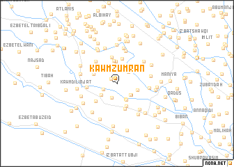 map of Kawm Zumrān