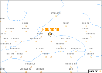 map of Kawngna