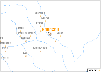 map of Kawnzaw