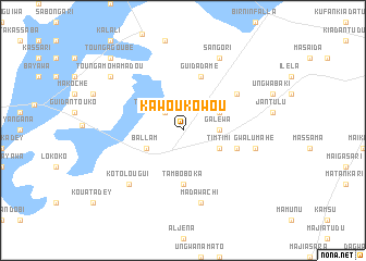 map of Kawou Kowou