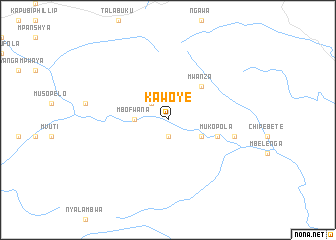 map of Kawoye
