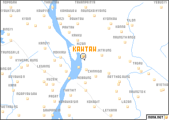 map of Kawtaw