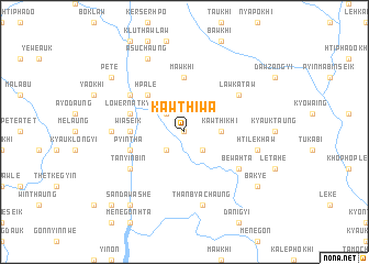 map of Kawthiwa