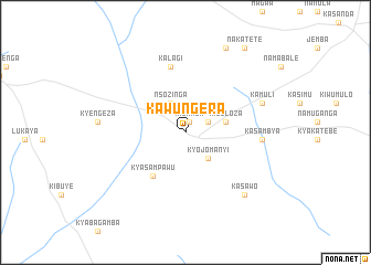 map of Kawungera