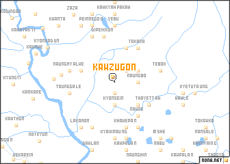 map of Kawzugon