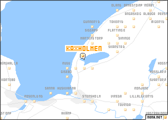 map of Kaxholmen