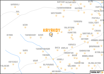 map of Kayaköy