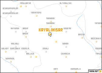 map of Kayalıhisar