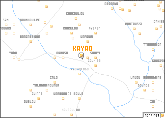 map of Kayao