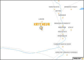 map of Kaycheva