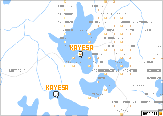 map of Kayesa