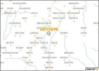 map of Kayikopé