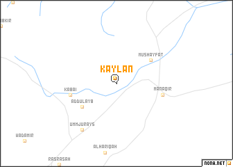 map of Kaylān