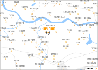 map of Kayŏn-ni