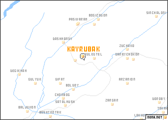 map of Kayrubak