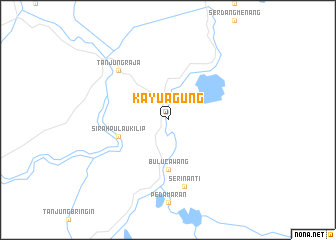 map of Kayuagung