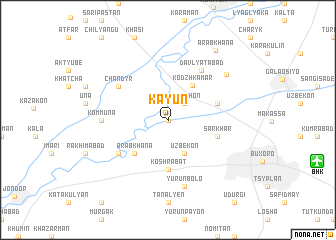map of Kayun