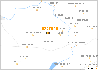 map of Kazachëk