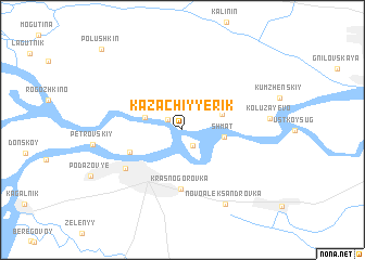 map of Kazachiy Yerik