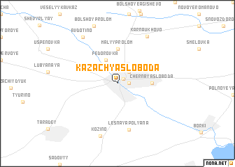 map of Kazach\