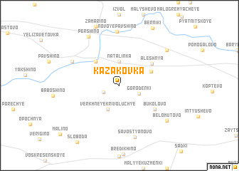 map of Kazakovka