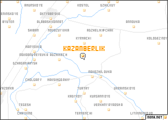 map of Kazan-Berlik