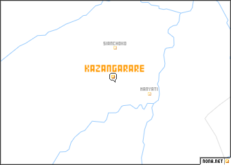 map of Kazangarare