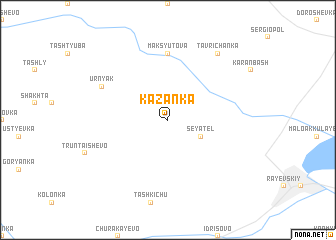 map of Kazanka